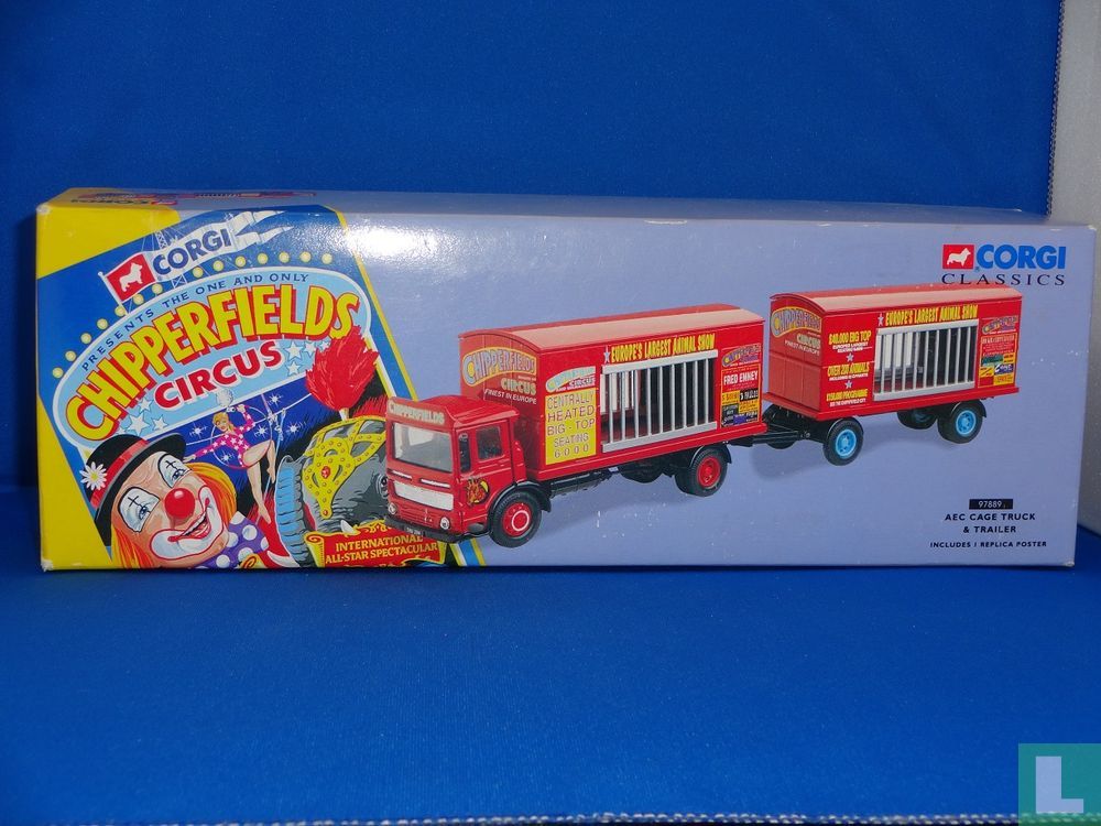 Camion De Cirque Corgi Chipperfield's - AEC Cage Truck & Trailer - 97889 - Occasion