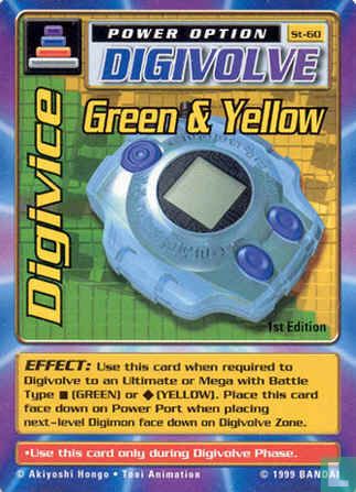 Digivice Green & Yellow
