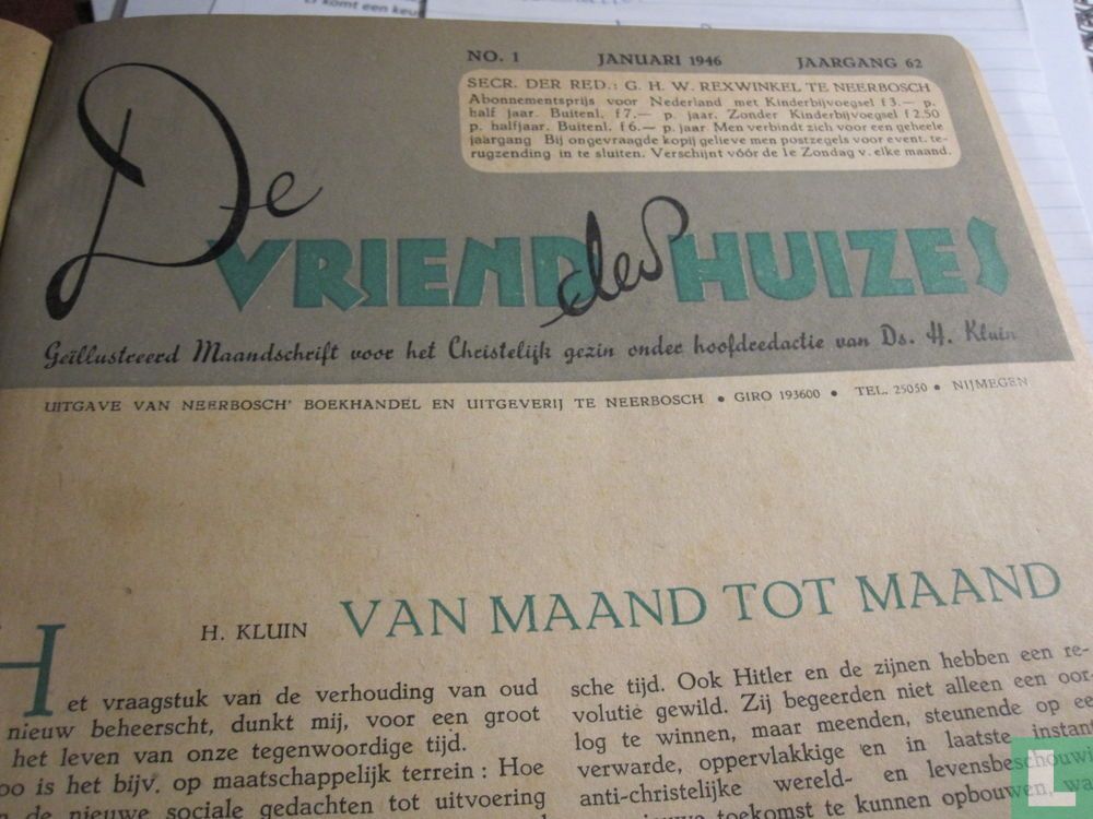 De vriend des huizes 1