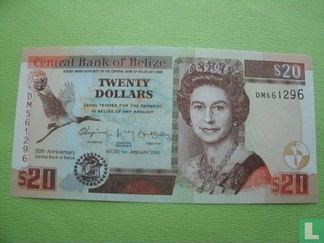 Belize 20 Dollars