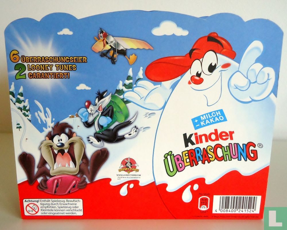 Boîte de 6 boîtes de Looney Tunes Pisten Gaudi