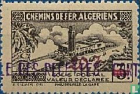 Declared value - Overprint handwritten