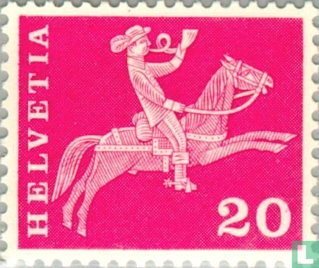Postbode te paard