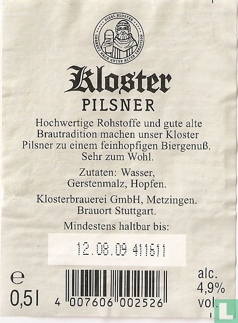 Kloster Pilsener