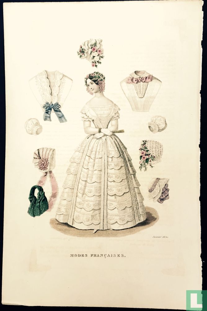 Robe et accesoires - Janvier 1850