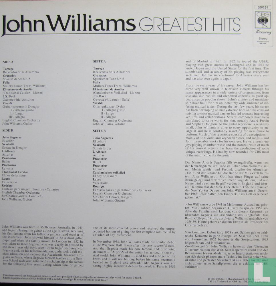 John Williams Greatest Hits