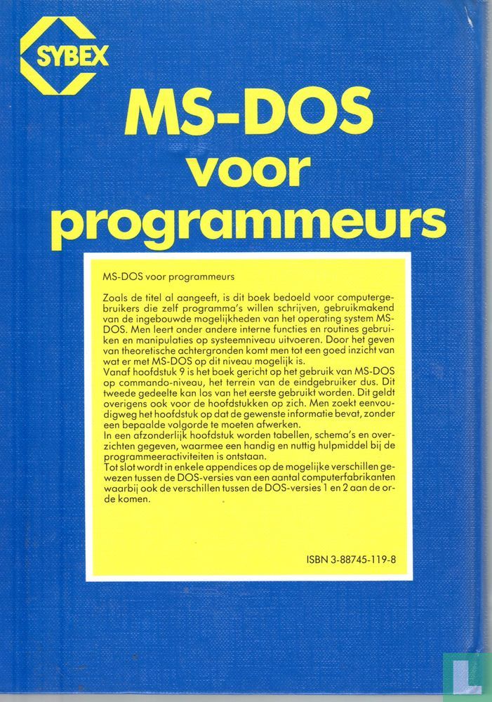 MS-DOS voor programmeurs