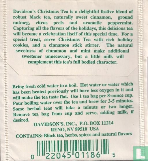 Christmas tea 
