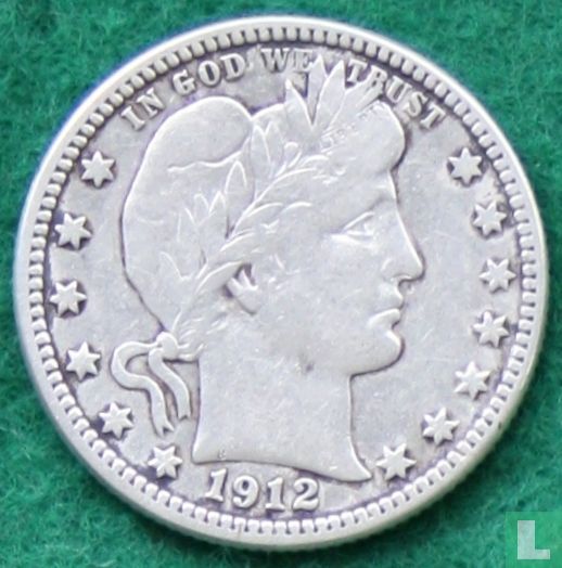 United States ¼ dollar 1912 (S)