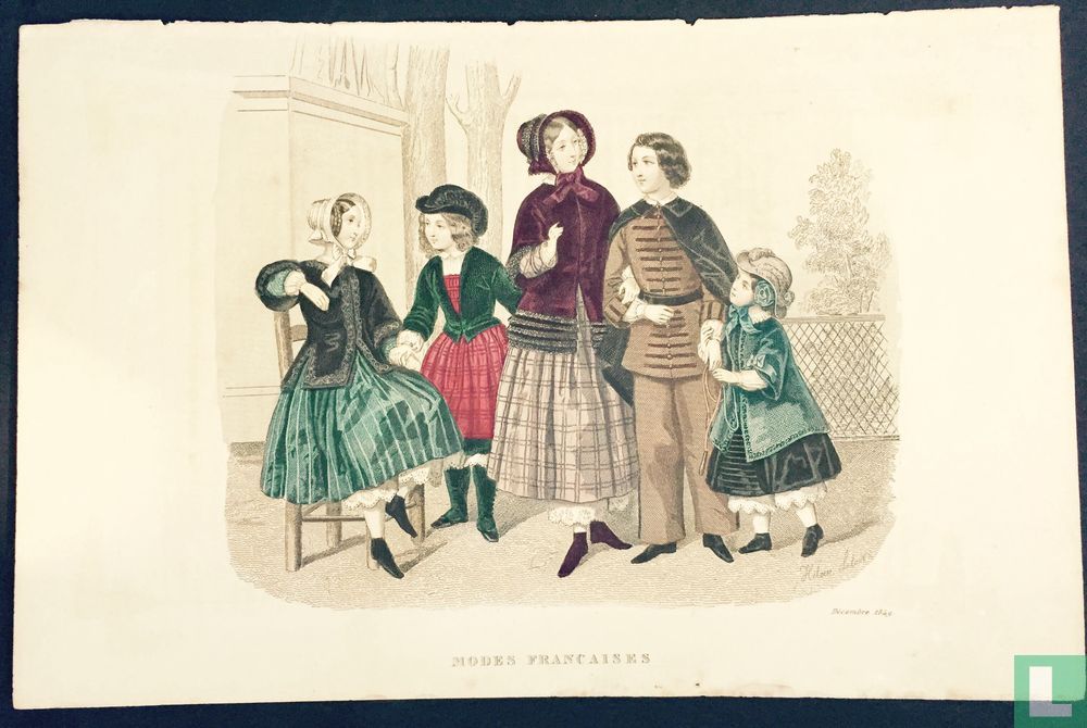 Parents et 3 enfants - Décembre 1849