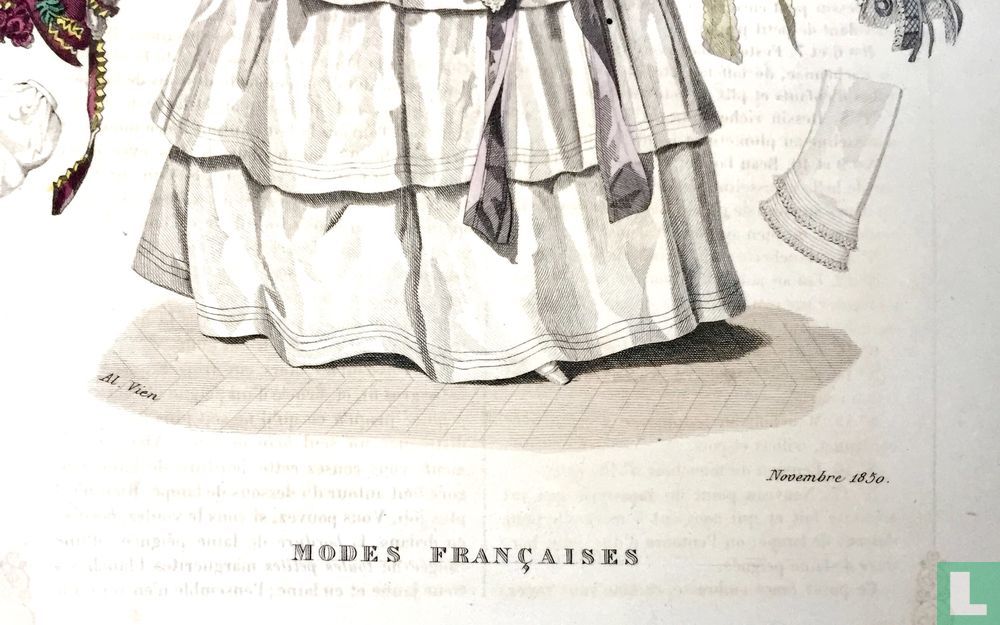 Une femme et chapeaux - Novembre 1850