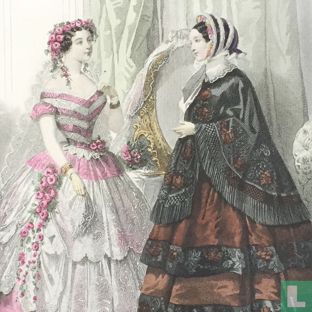 Modes d'Alexandrine; Deux femmes au salon (1850-1853) - 380
