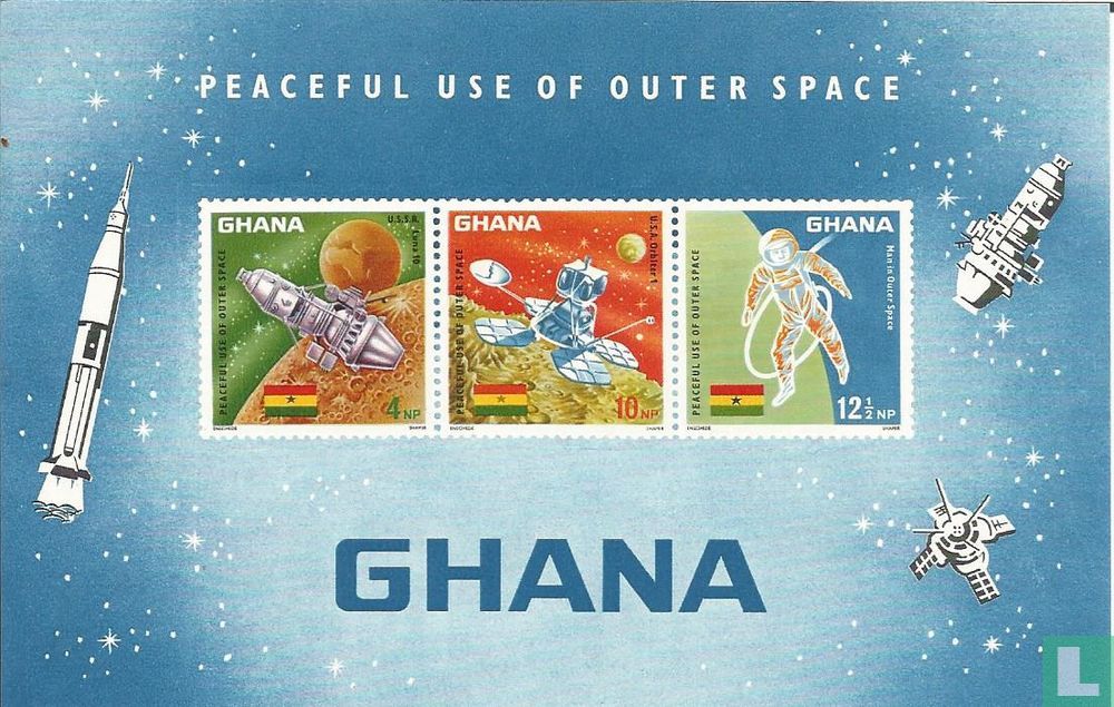 Peaceful use of outer space (1967) - Ghana - LastDodo