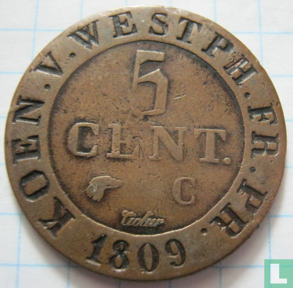 Westphalie 5 centimes 1809