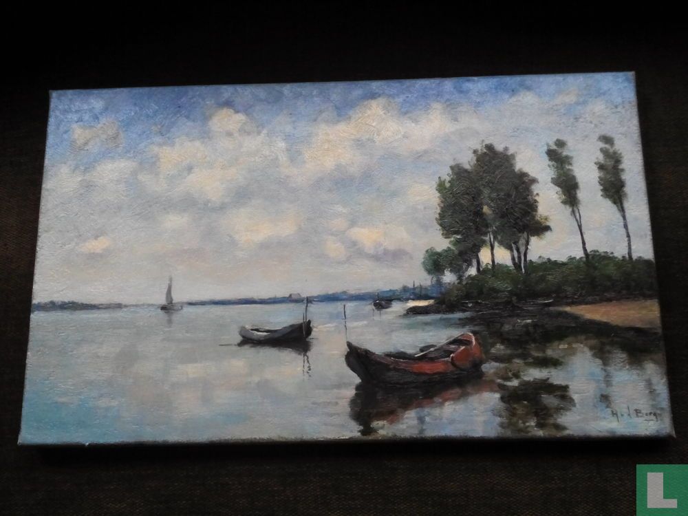 Barques sur l'étang