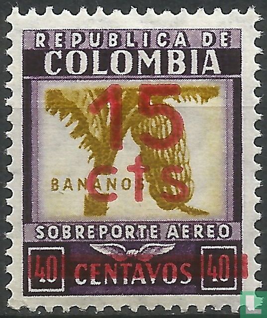 Bananas with overprint