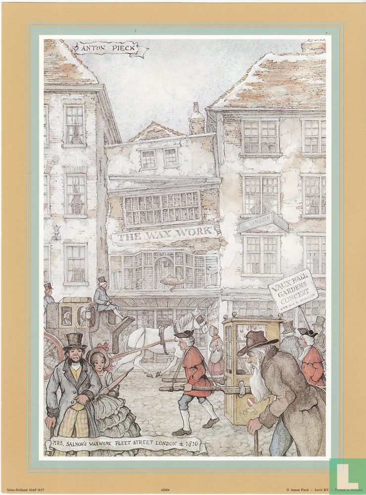 Mrs. Salmon's Waxwork - Fleetstreet London +/- 1810