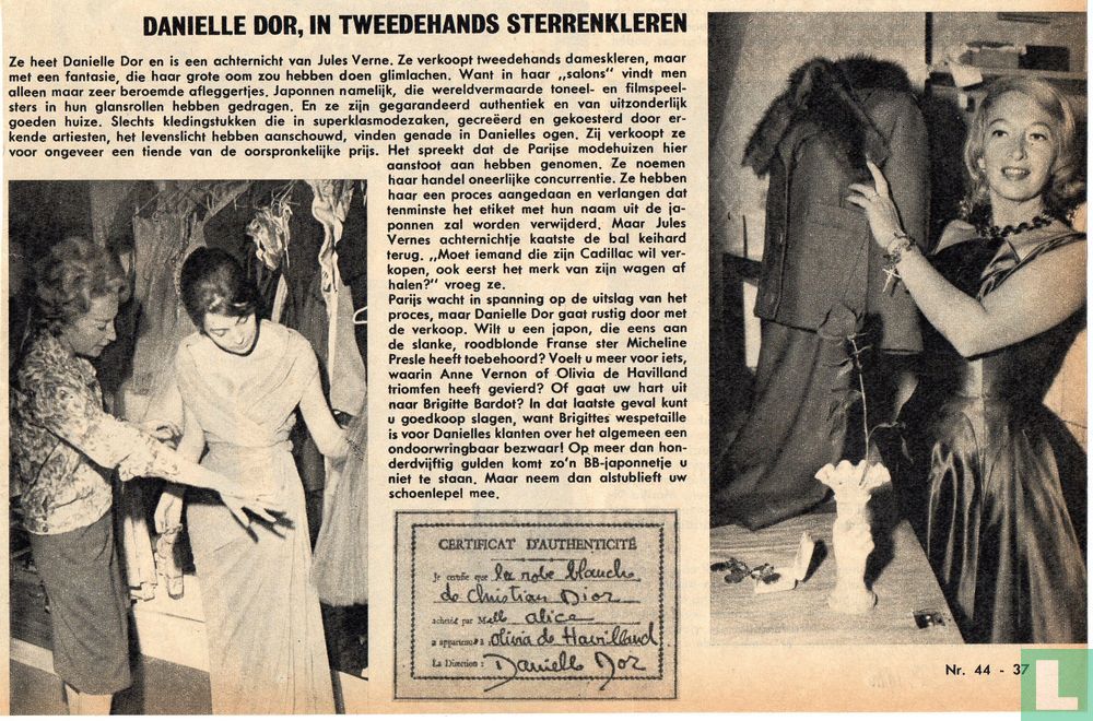 Danielle Dor, in secondhand star clothes