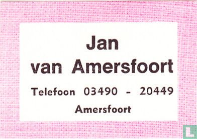 Jan van Amersfoort