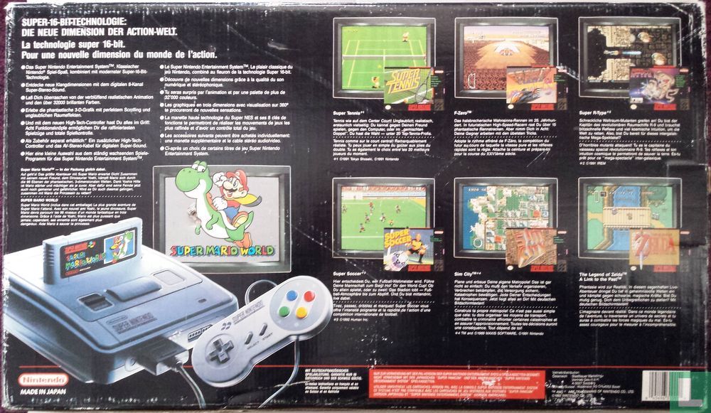 Super Nintendo Entertainment System + Super Mario World (1993) - 1 ...