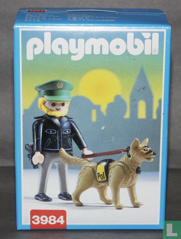 Playmobil 3984 Agent met politiehond (1997) - Geobra Brandsttter Stiftung  & Co - LastDodo