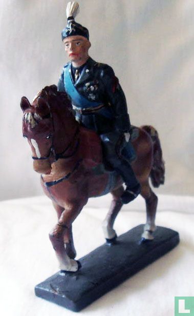 Mussolini te paard
