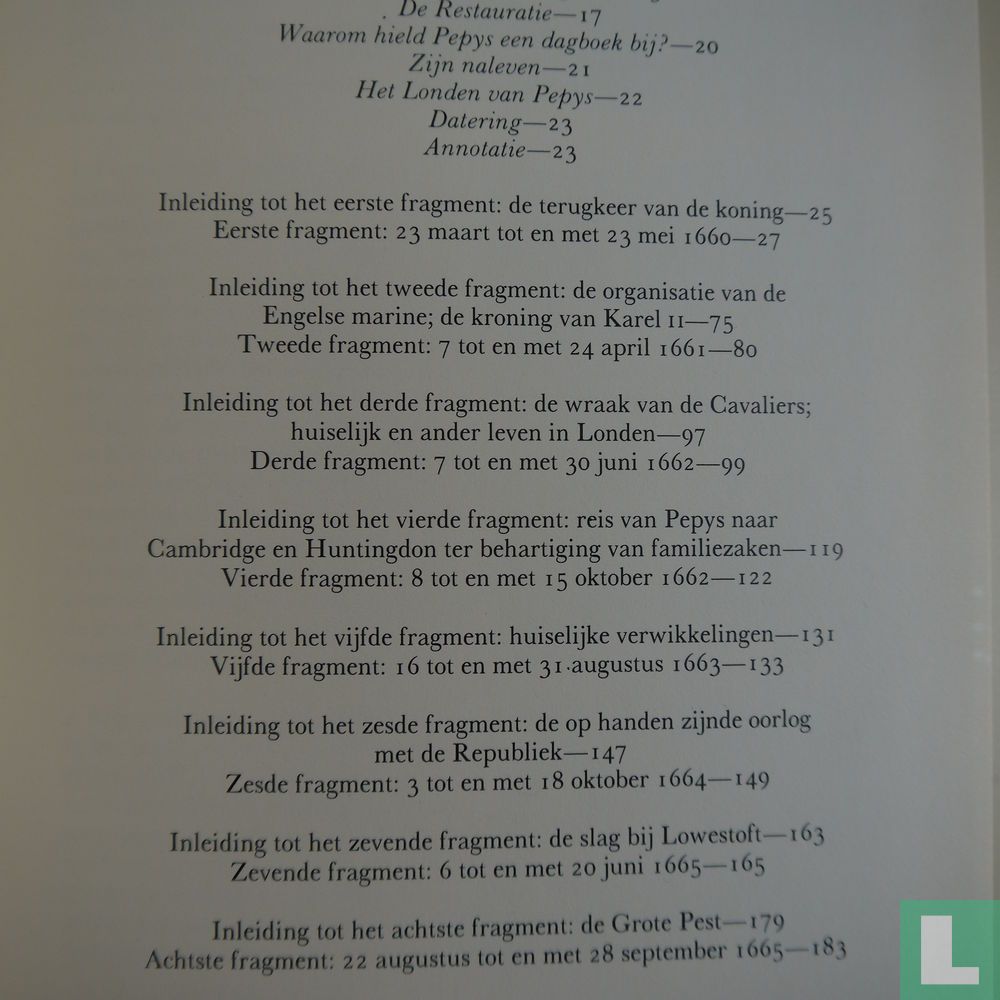 Dagboek, 1660-1669