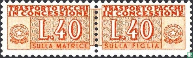 Colis postal en concession