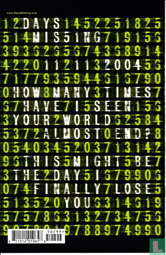 Days missing 1 b