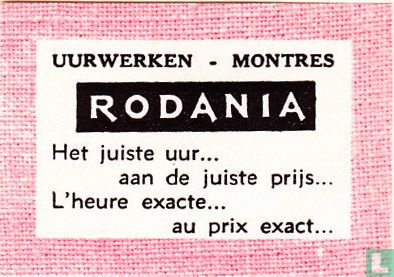 Uurwerken Montres Rodania