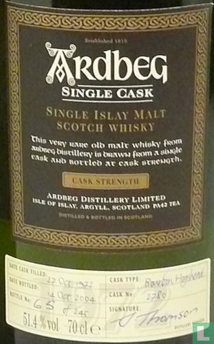 Ardbeg Cask 2780