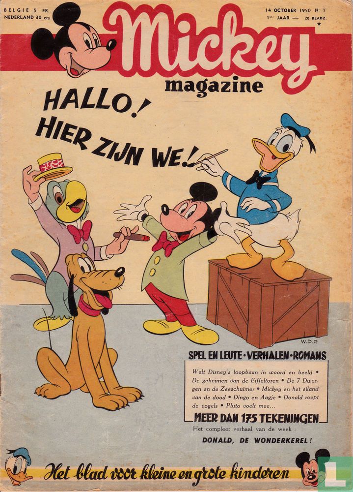 Mickey Magazine 1 1 (1950) - Mickey Magazine (tijdschrift) - LastDodo