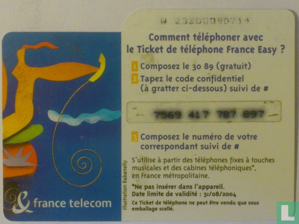 Le ticket de téléphone - France Télécom - LastDodo