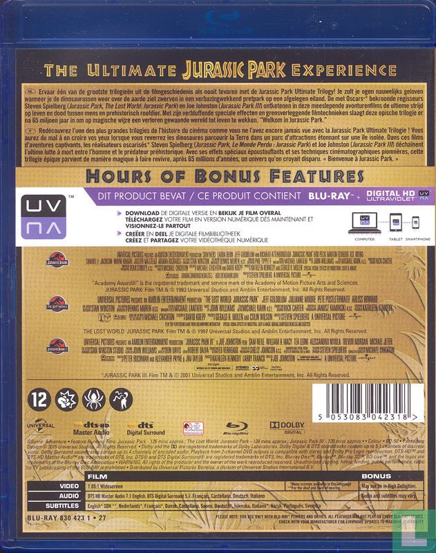 Jurassic Park ultimate trilogy