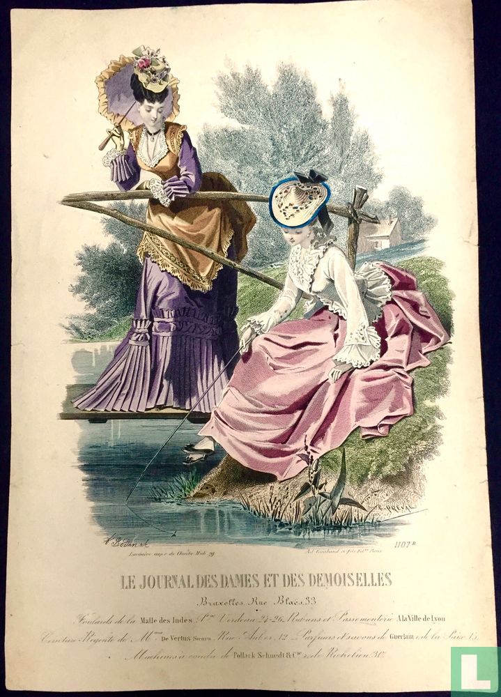  Jeune fille à la pèche et maman (1849-1853) - 1107B