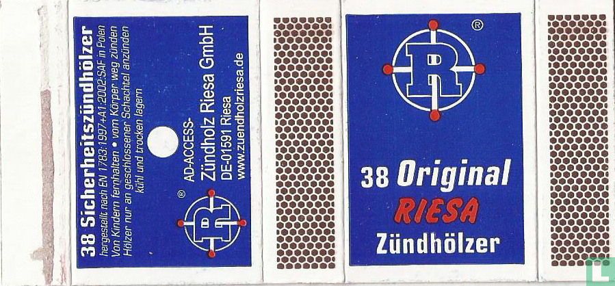 Original Riesa Zündhölzer