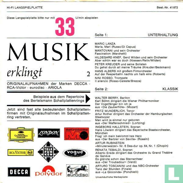 Musik erklingt
