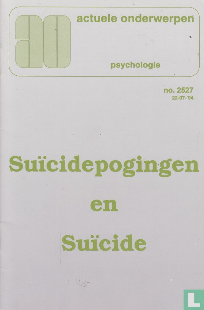 Suicidepogingen en suicide