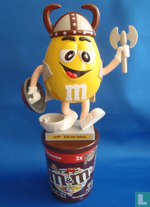 M&M's Yellow and Blue Candy Dispensers