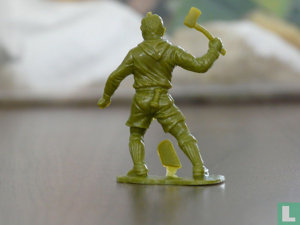 Boy Scout Holding ax