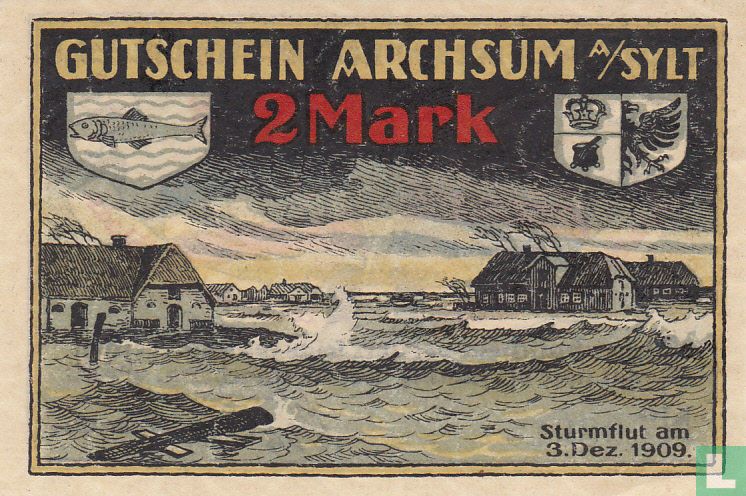 Archsum auf Sylt, Gemeinde - 2 Mark 1921