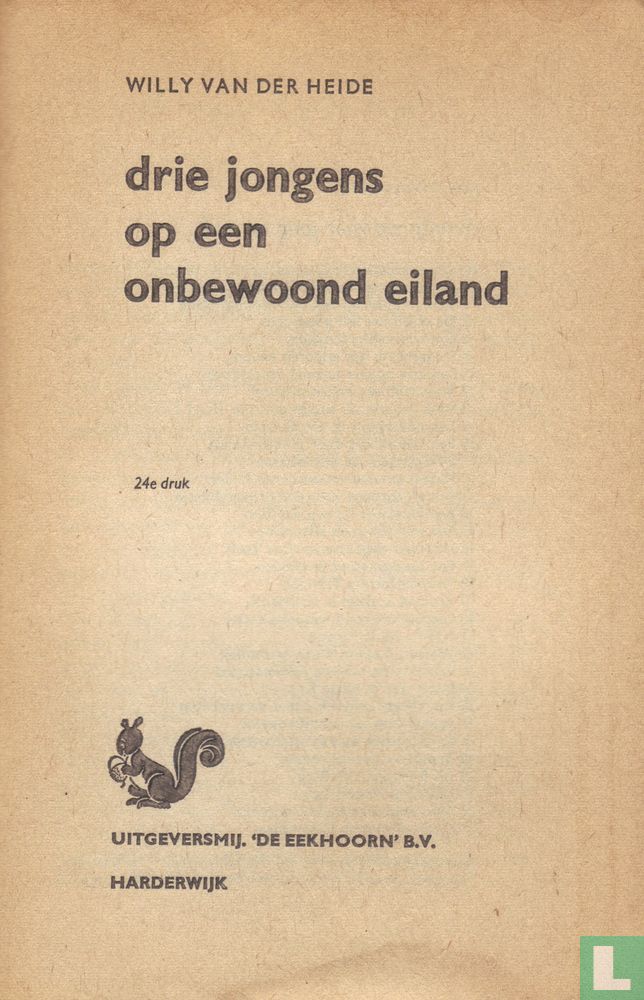 Drie jongens op een onbewoond eiland
