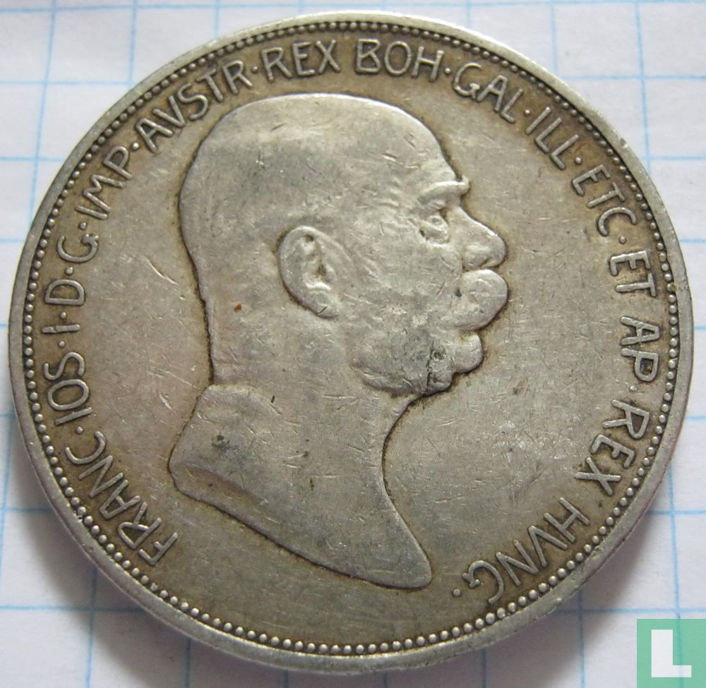 Austria 5 corona 1909 (type 2)