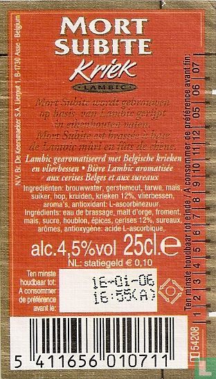 Mort Subite Kriek
