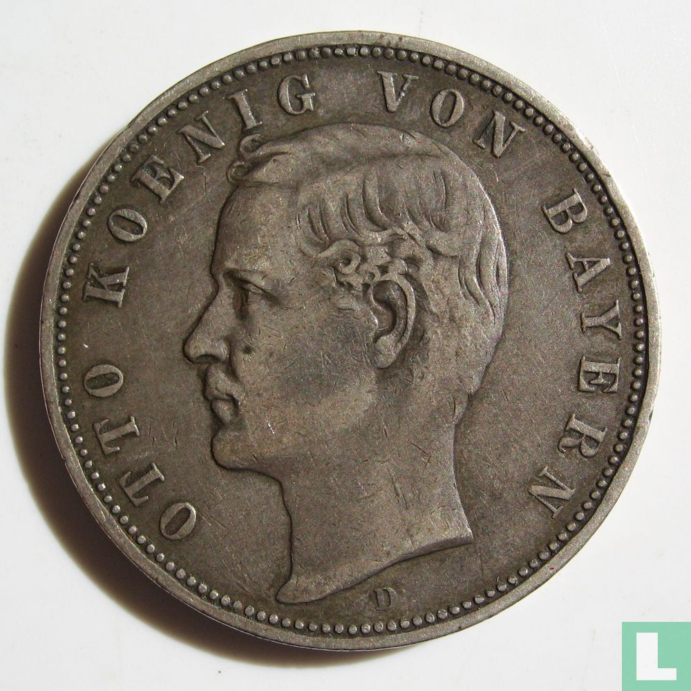 Bavière 5 mark 1894