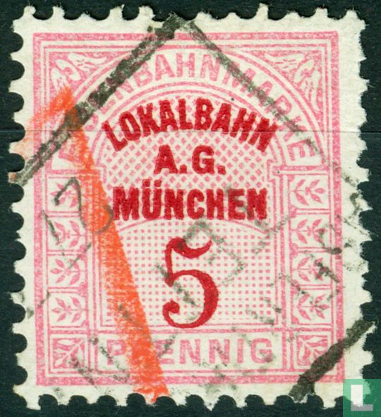 Lokalbahn A.G. München 5 Pf