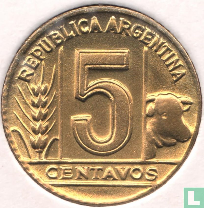Argentinien 5 Centavo 1949