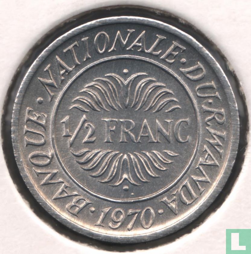 Rwanda ½ franc 1970