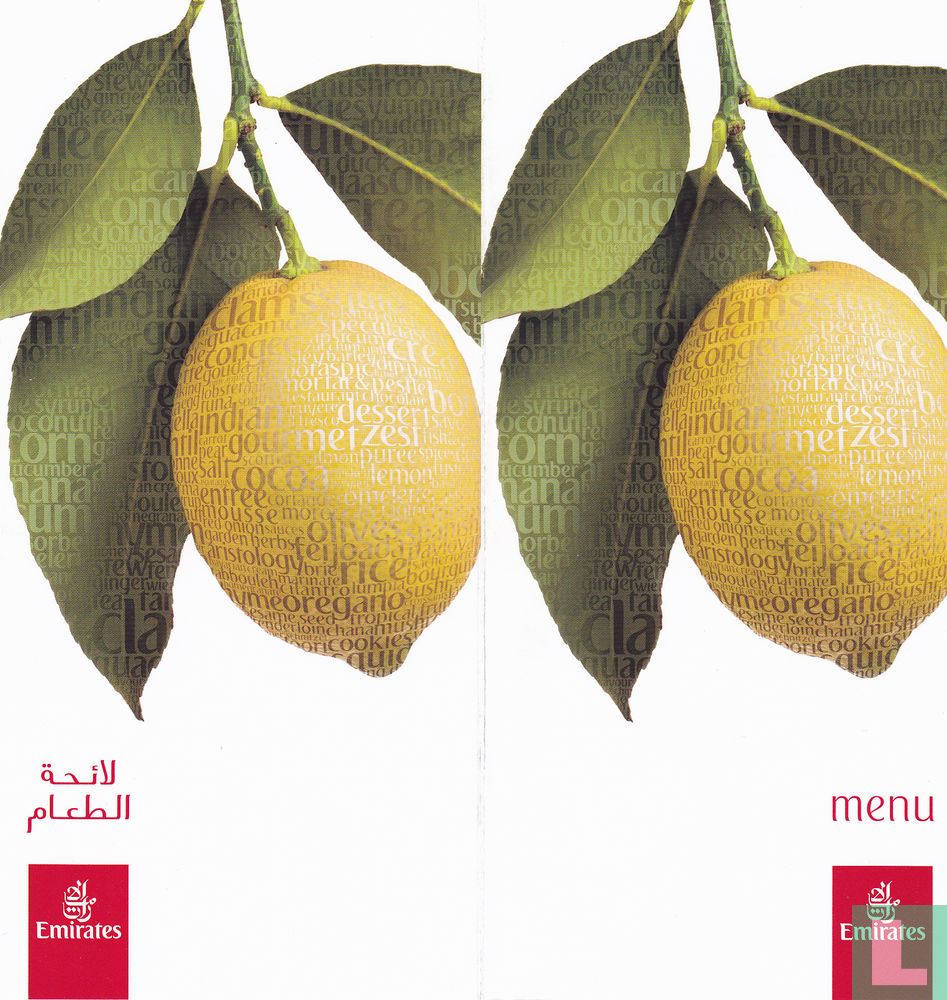 Menü Amsterdam-Dubai
