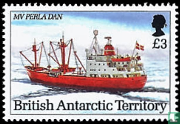 Antarctic research vessels  